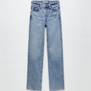 Zara high waisted straight leg jeans